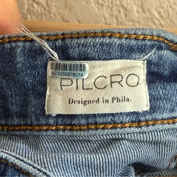 Pilcro The Yaya Blue Mid Rise Crop Jeans Women’s 16W - Picture 3 of 11